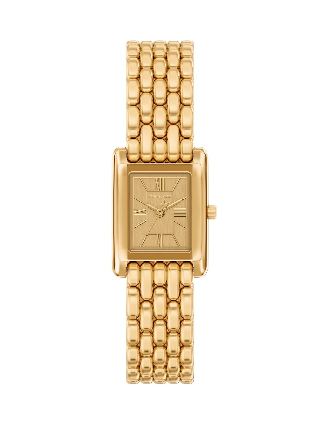 Michael Kors Women Brass Dial & Stainless Steel Straps Watch MK4997