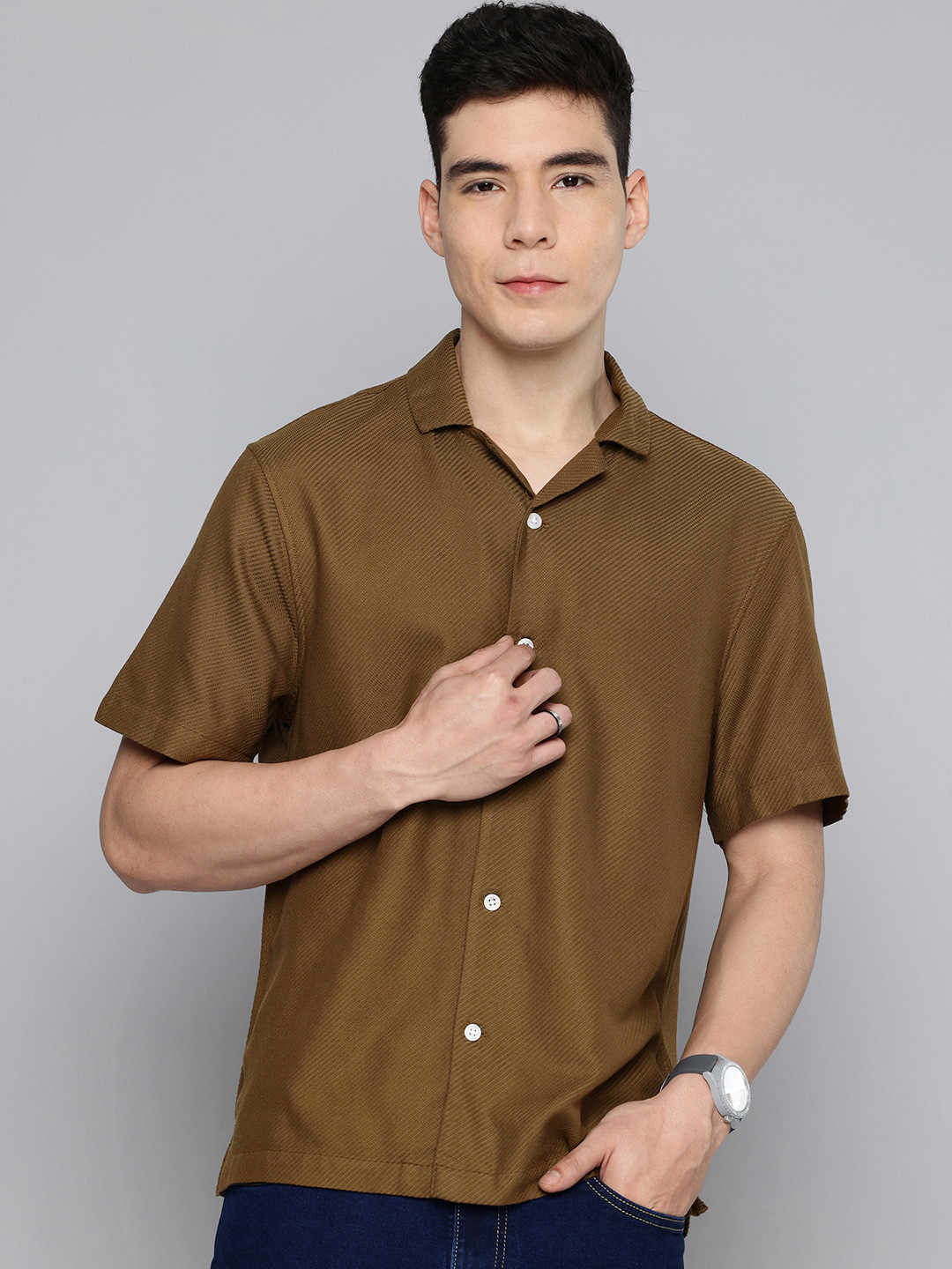 Levis Textured Relaxed Fit Casual Shirt