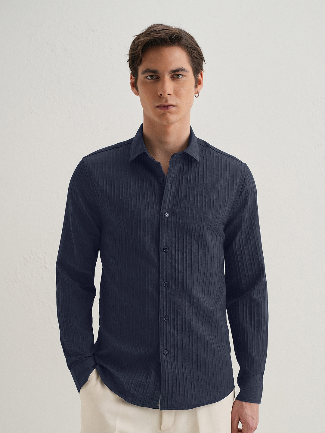 Banana Club Men Classic Slim Fit Casual Shirt