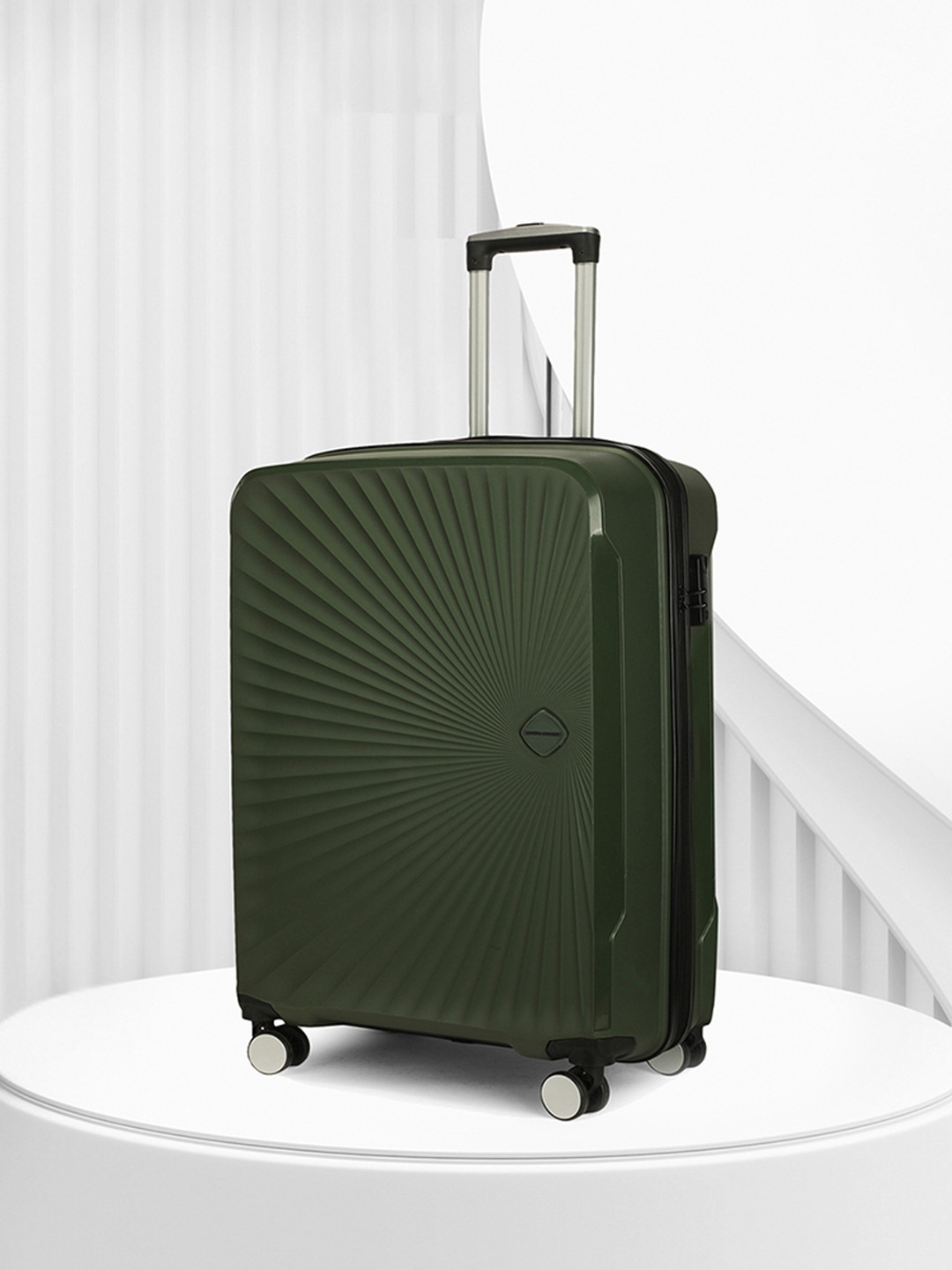 MOVE-MEANT Trekify 55cm Polypropylene Trolley Bag 8 Wheels Spinner Number Lock