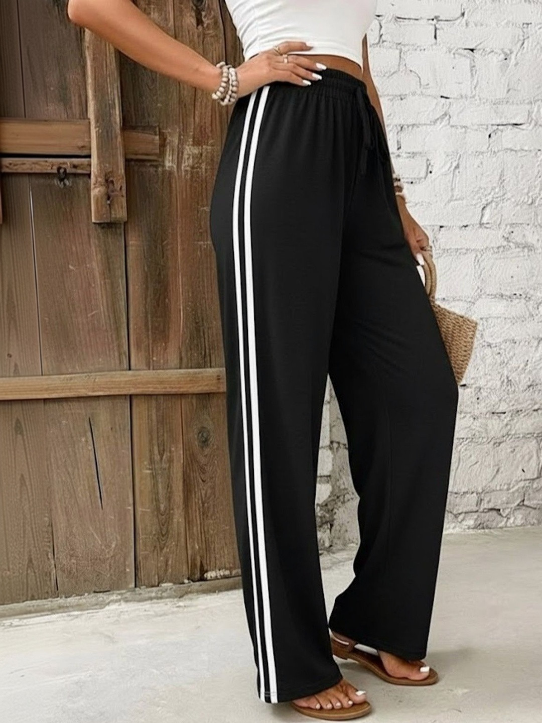 dockstreet Women PureCotton Relaxed Fit Track Pants