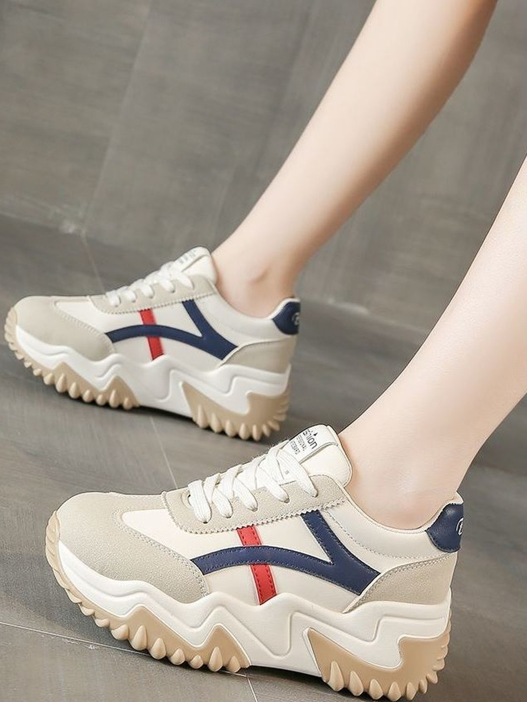 Shozie Women Colourblocked Sneakers