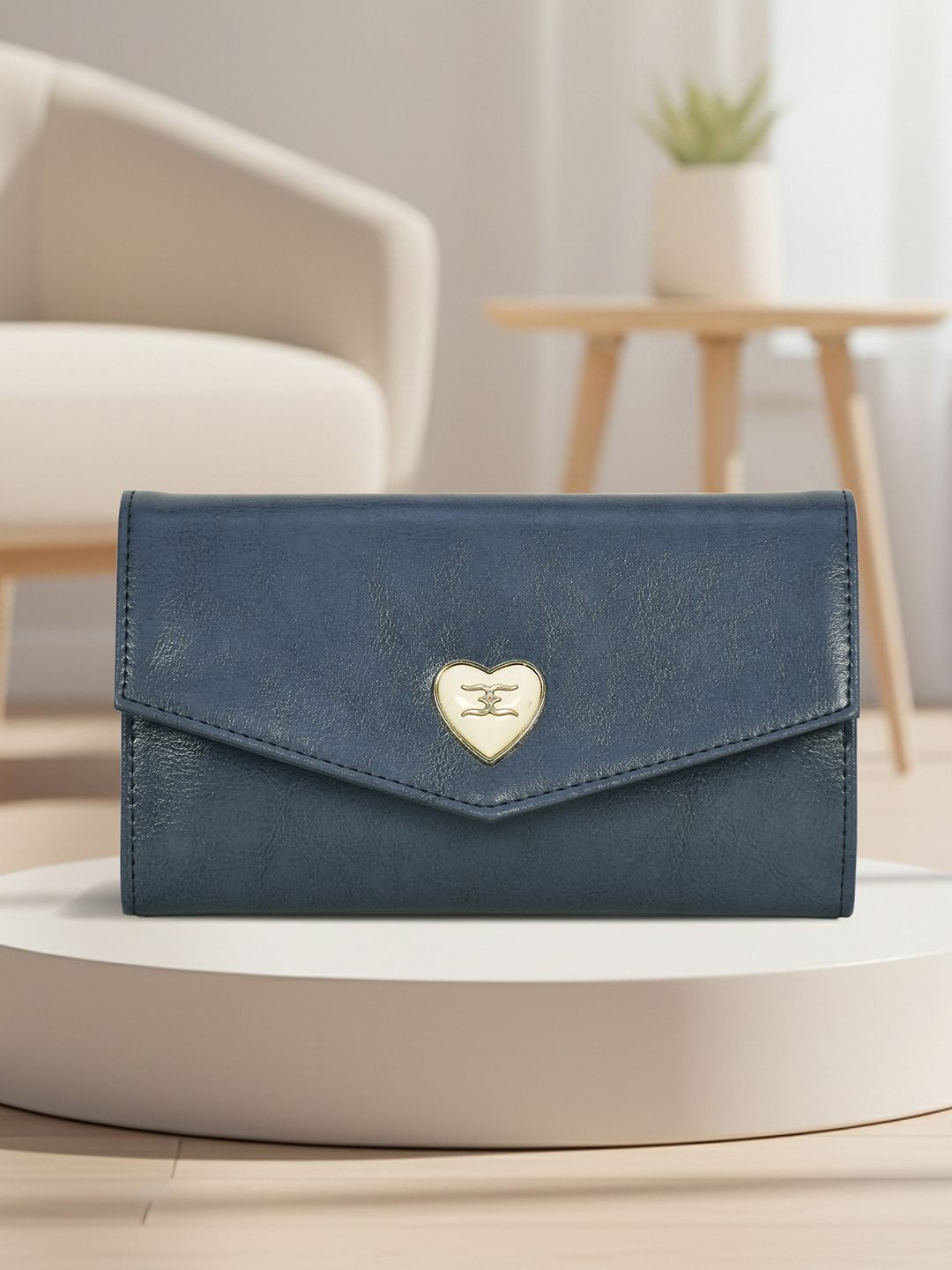 ESBEDA Women Textured Embellished PU Envelope