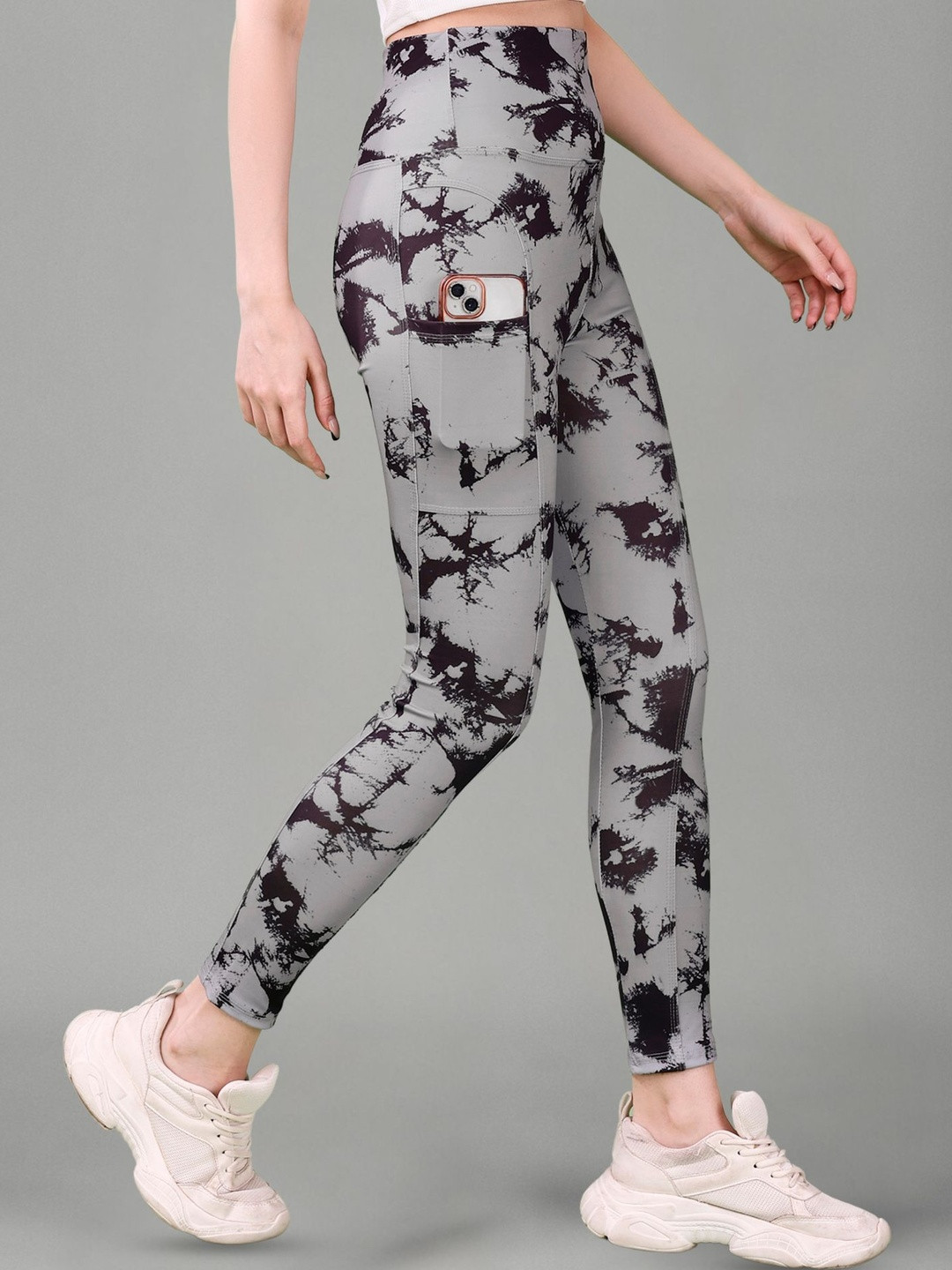 KASHIKAY CREATION Tie Dye Ankle Length Gym Tights