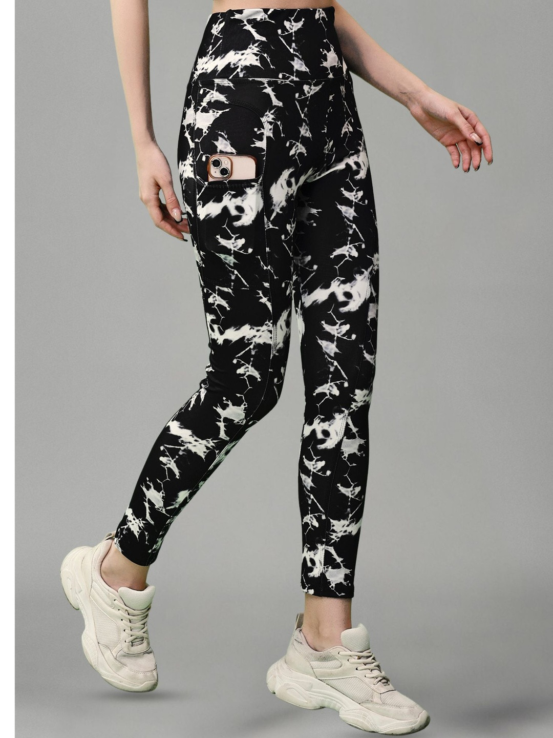 KASHIKAY CREATION Tie Dye Ankle Length Gym Tights