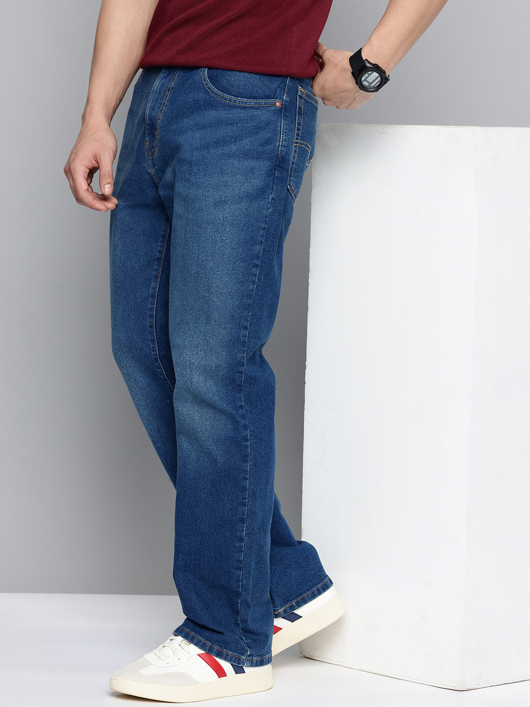 Levis Men 517 Bootcut Light Fade Stretchable Jeans