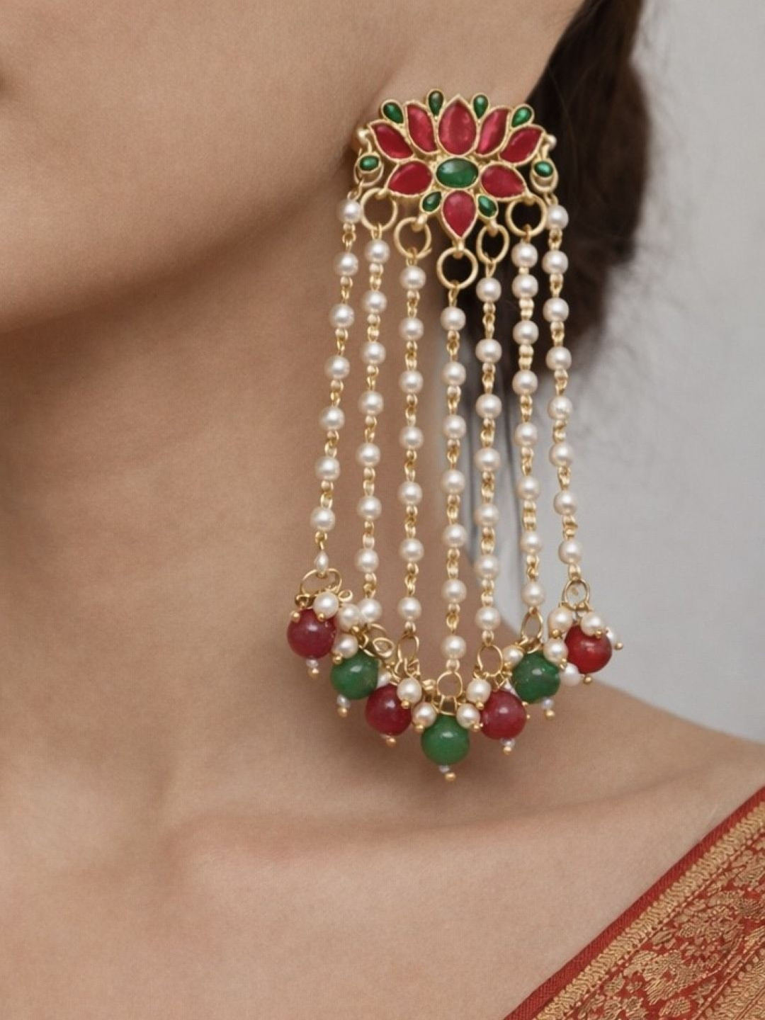 Zeviel Floral Drop Earrings