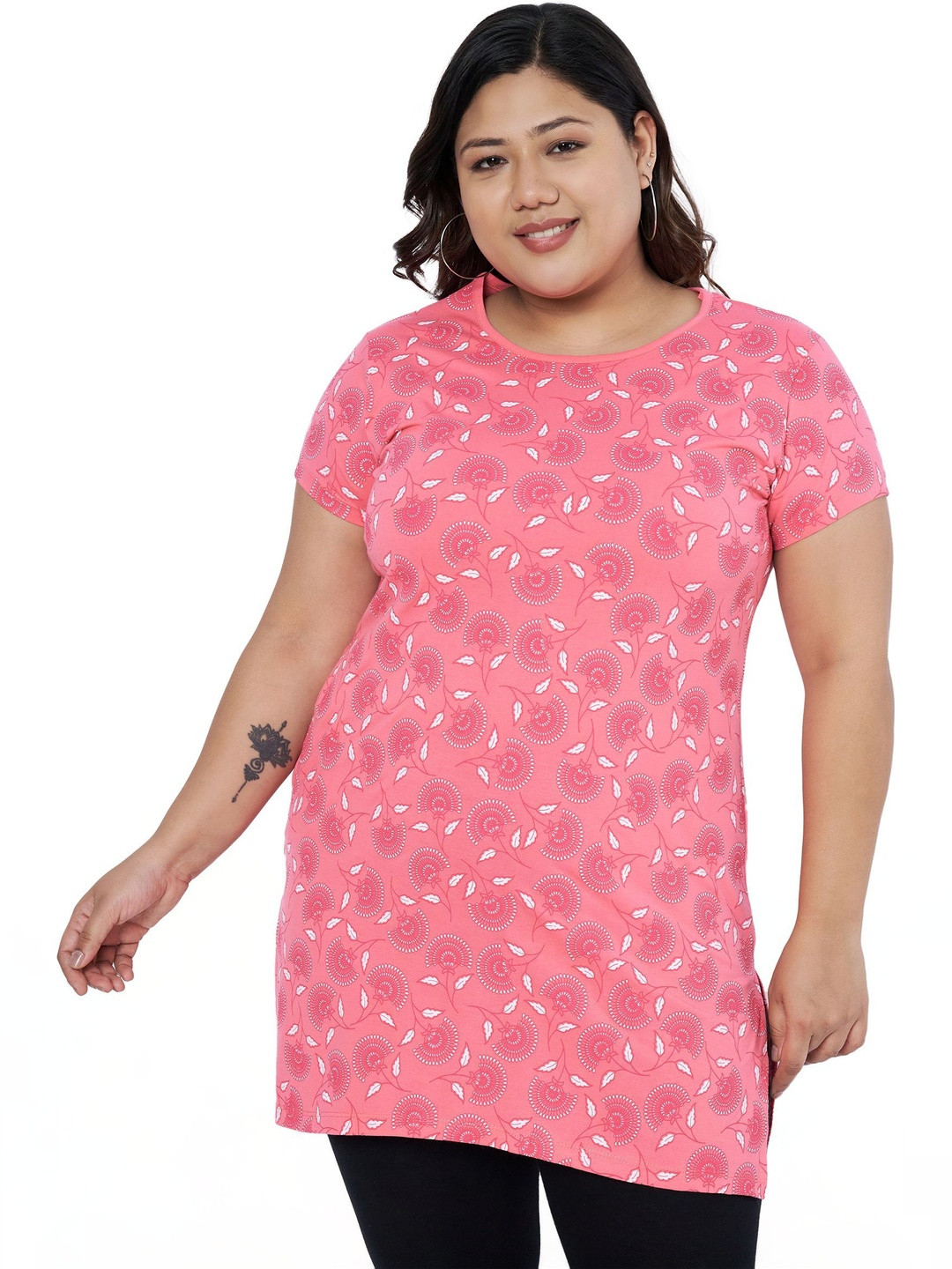 Startouch Women Floral Printed T-shirt