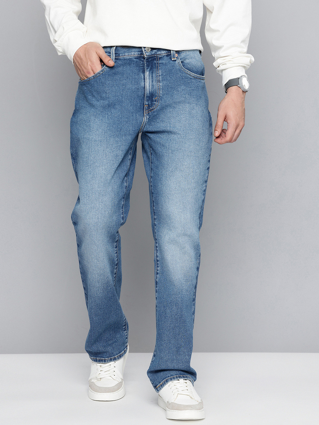 Levis Men 517 Bootcut Heavy Fade Stretchable Jeans