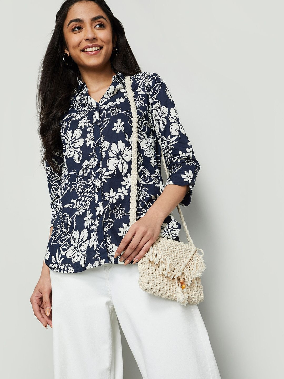 Colour Me by Melange Women Floral Printed Casual Shirt