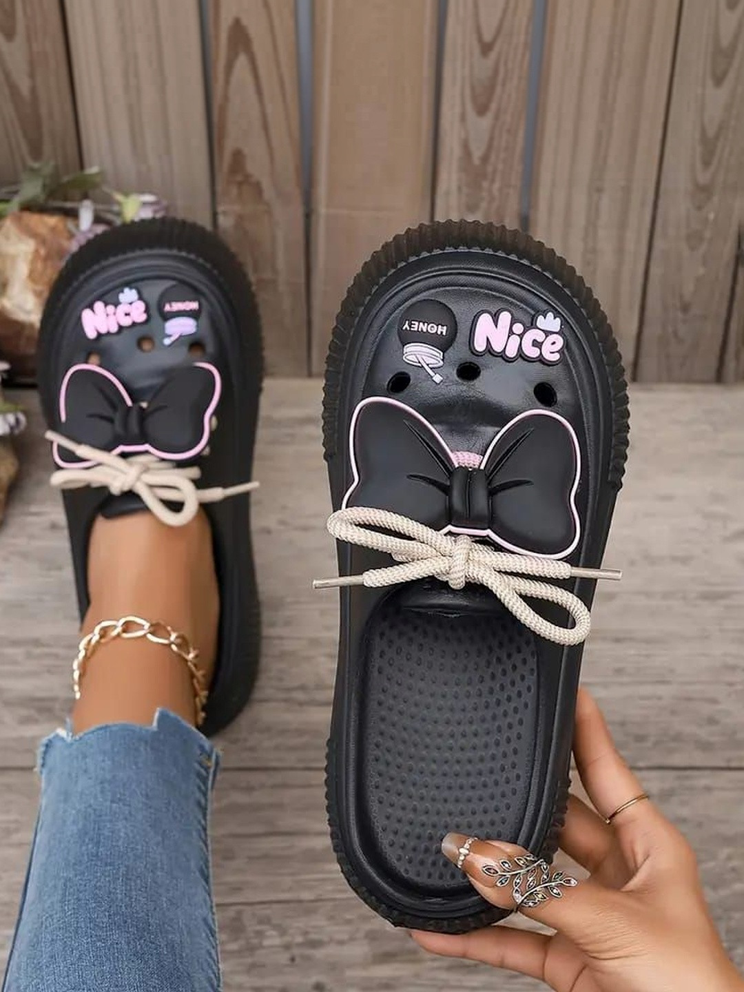 T-Rock Women Embellished Slip-On