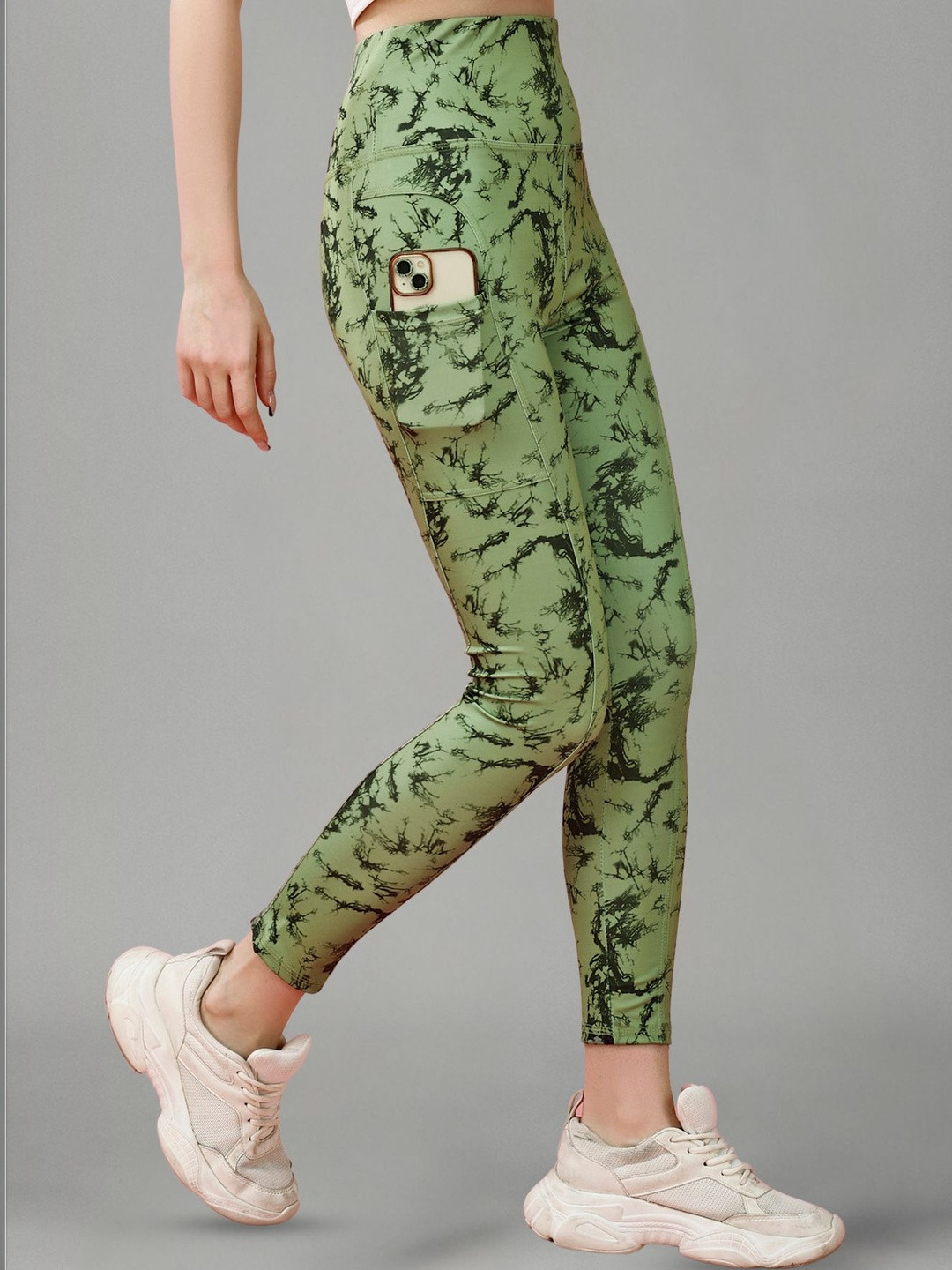 KASHIKAY CREATION Tie Dye Ankle Length Gym Tights