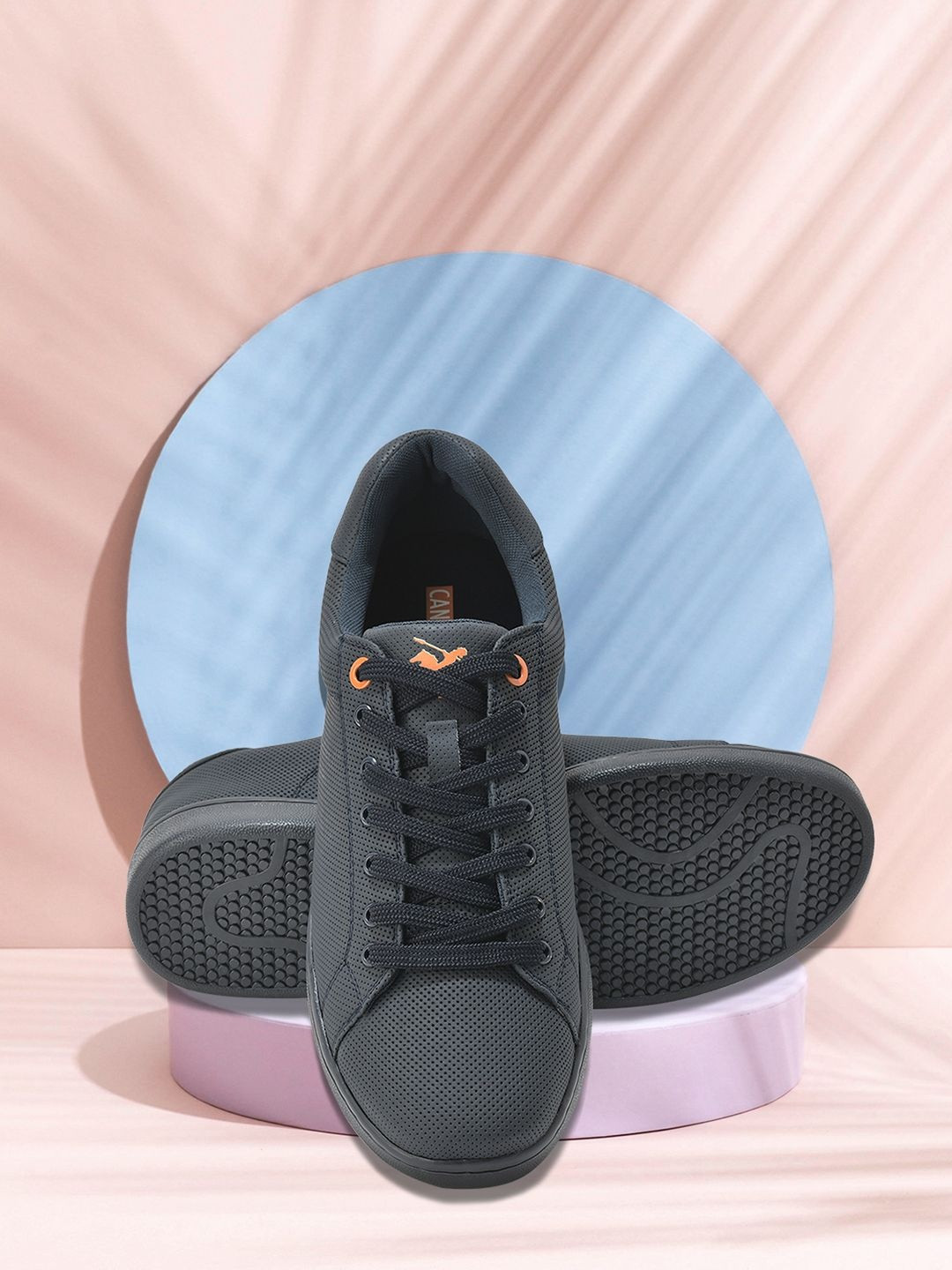 Cantabil Men Perforations PU Sneakers