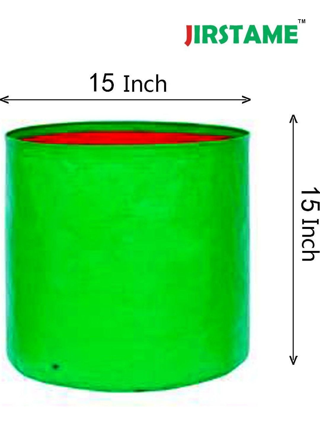JIRSTAME 10-Pcs Green & Red Round Planters