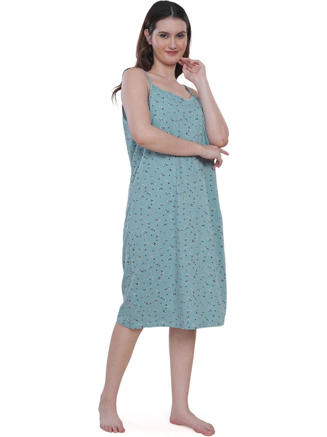 DREAMLILY Printed Nightdress