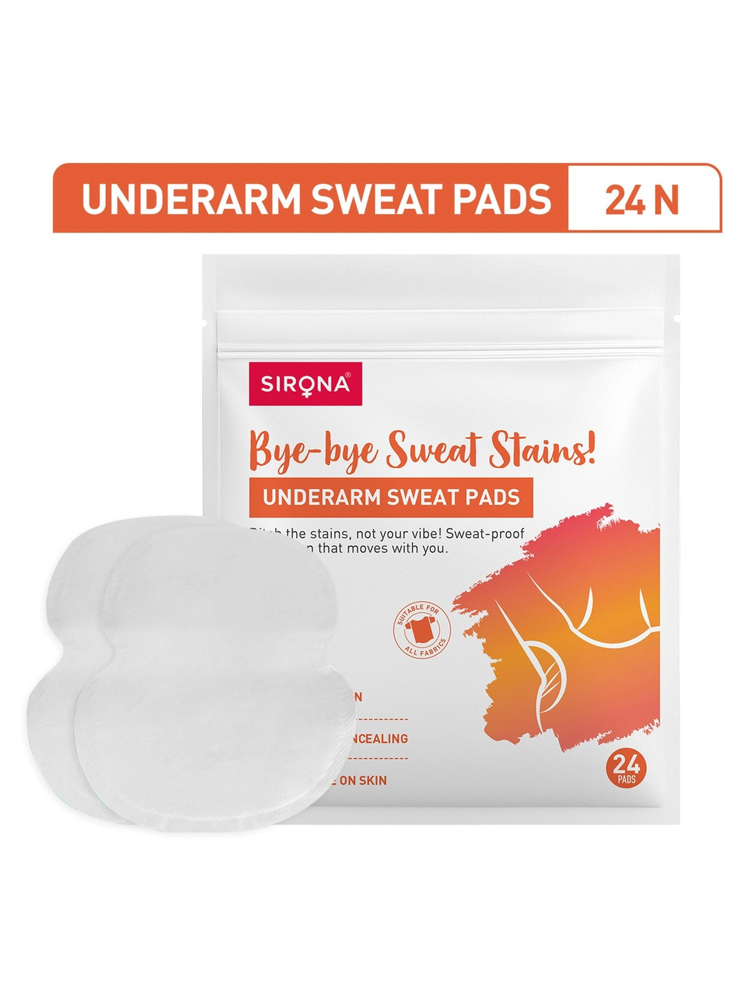 Sirona Under Arm Sweat Pads- 24 Pads