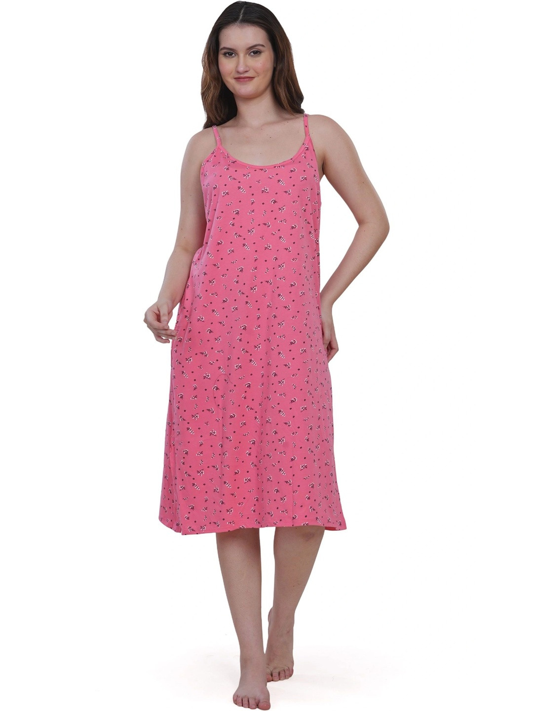 DREAMLILY Printed Nightdress