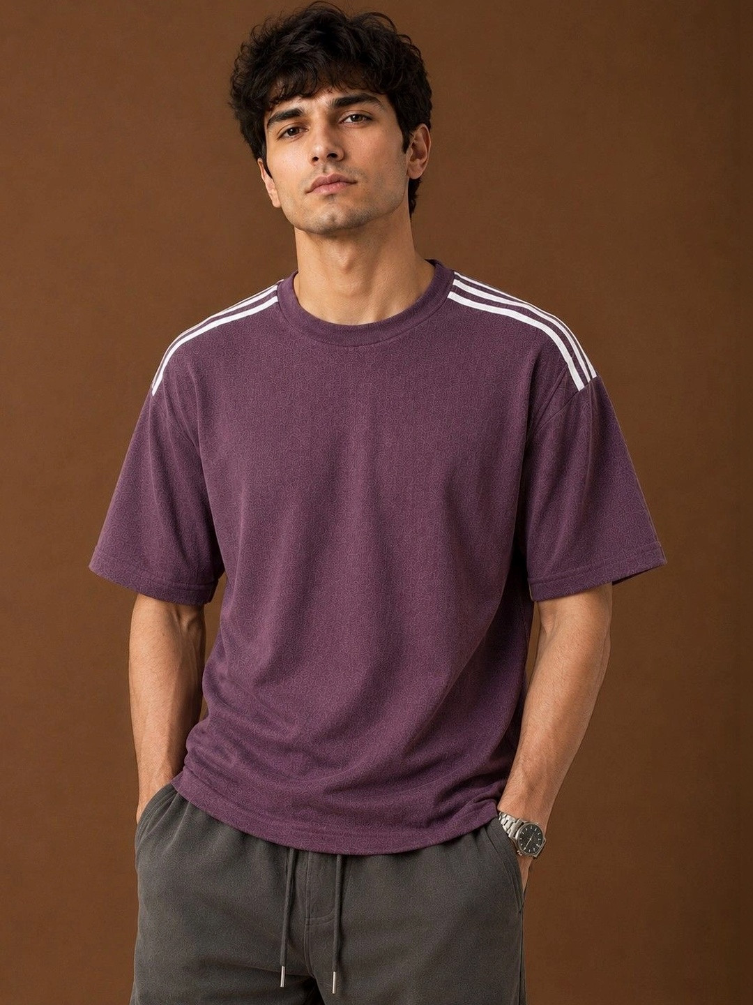 Organic Chics Men Drop-Shoulder Sleeves T-shirt