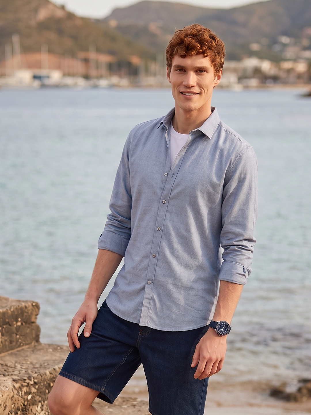 Mast & Harbour Pure Cotton Casual Shirt