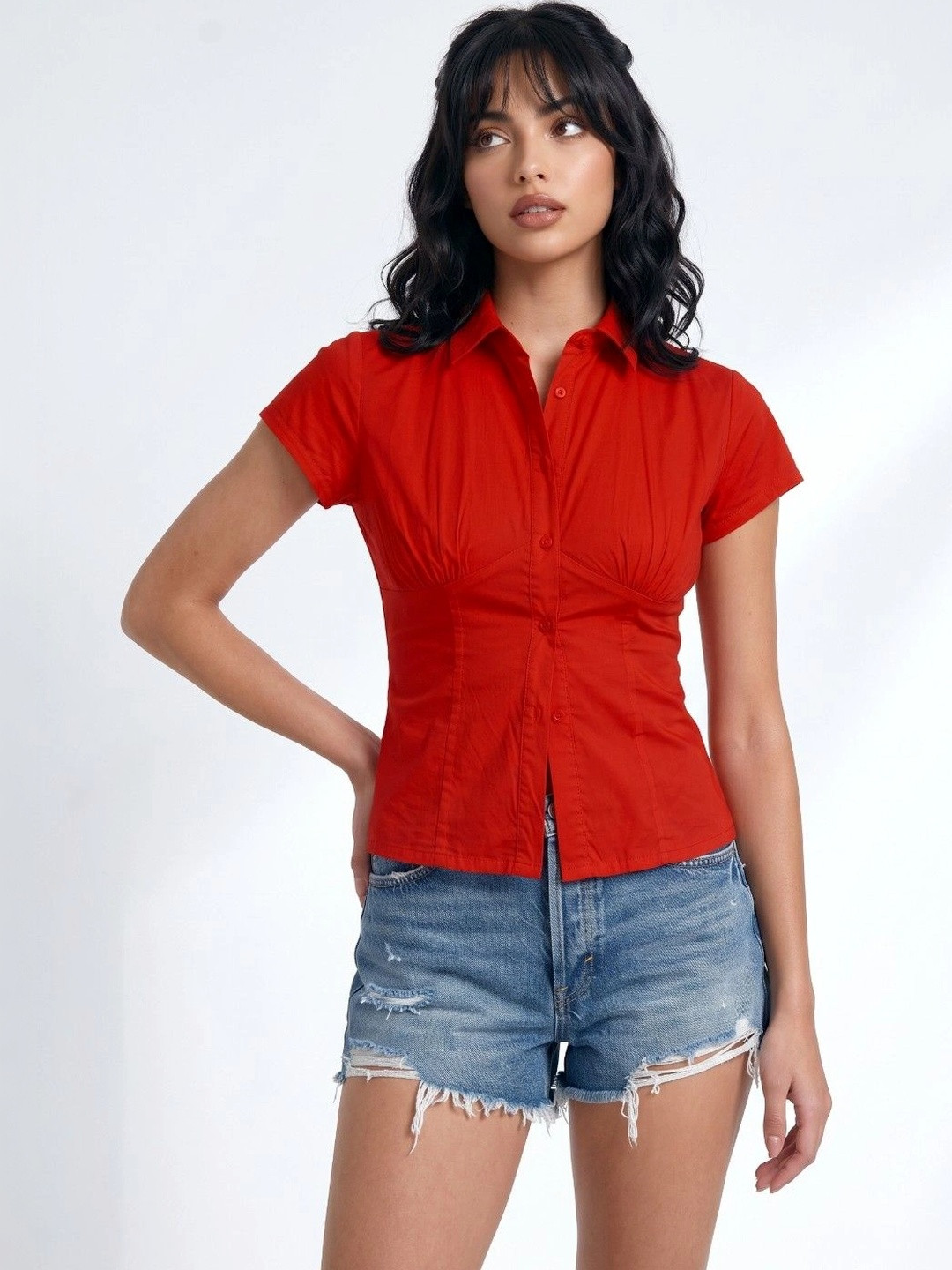 glitchez Women Slim Fit Casual Shirt
