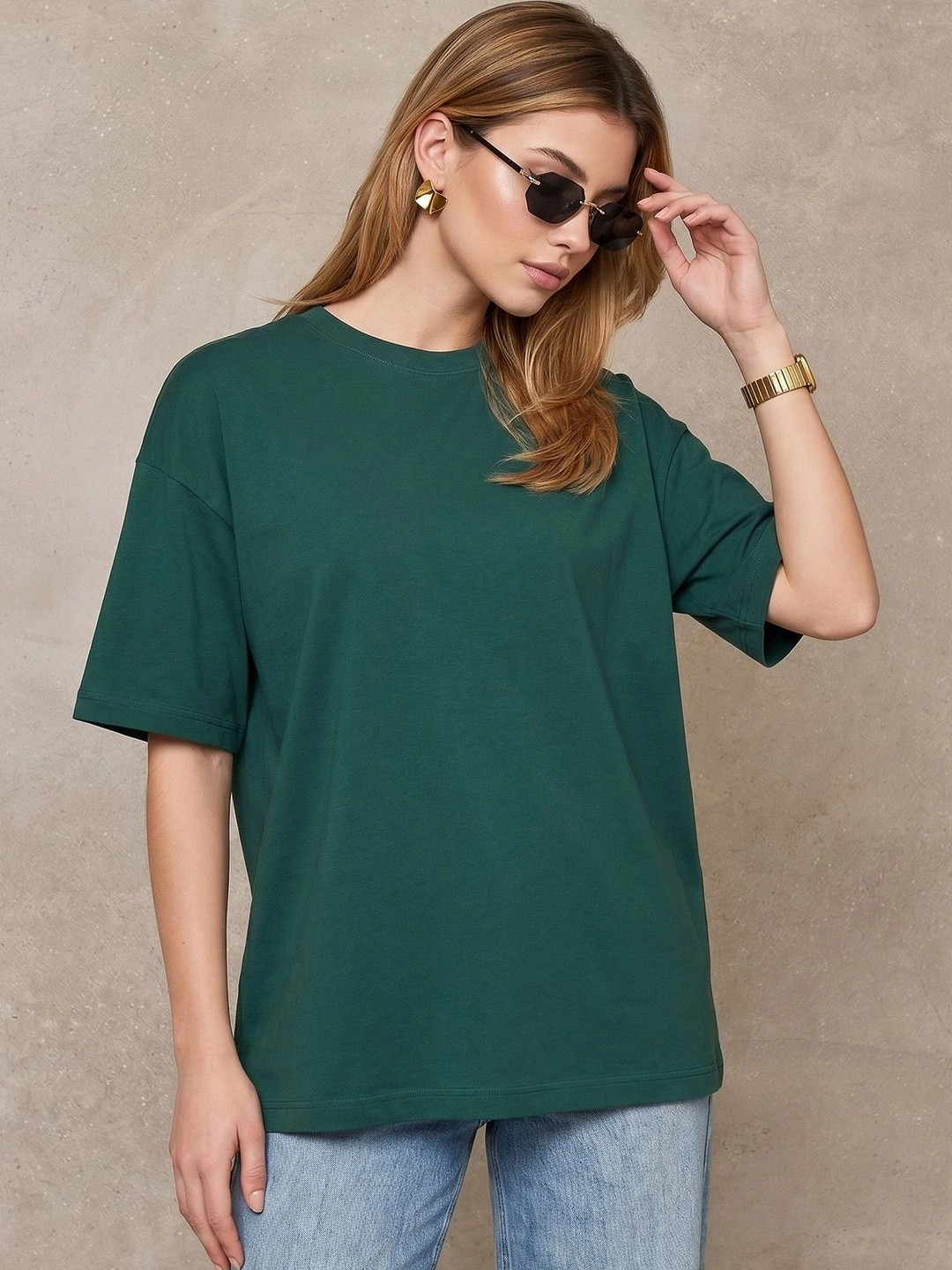 JUNEBERRY Women Pure Cotton T-shirt