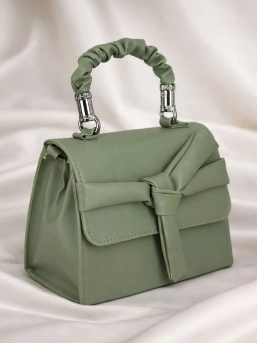Zufisha Structured Handheld Bag with Bow Detail