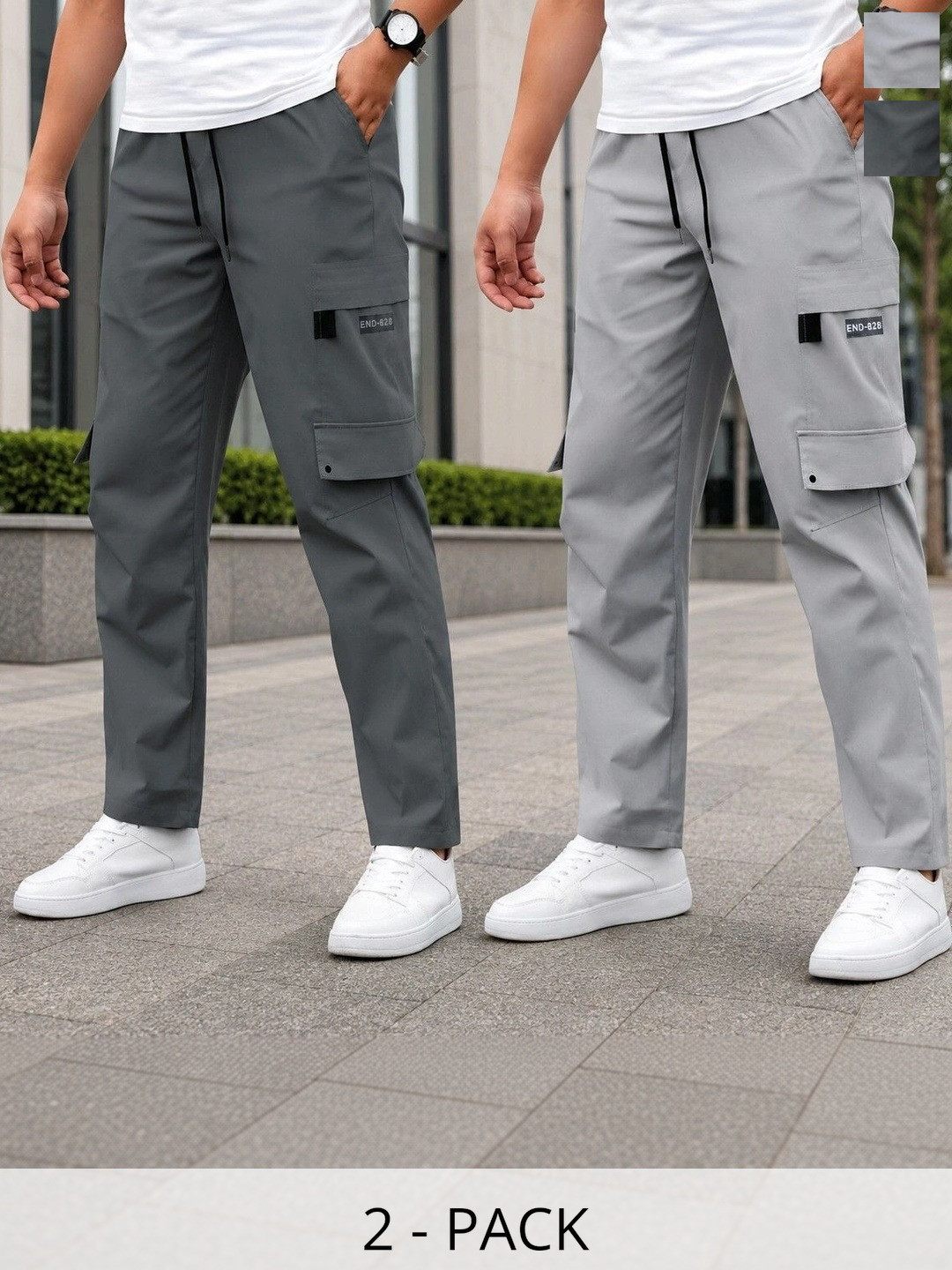 Dwiden Men Easy Wash Cargos Trousers
