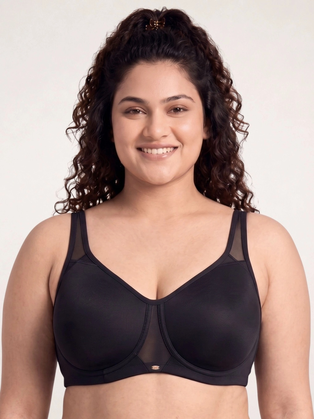 Soie Women's Minimiser T-Shirt Bra, Non-Padded Non-Wired, Spacer Fabric Cups