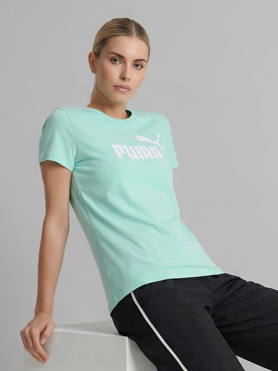 Puma Women Brand Logo Printed T-shirt