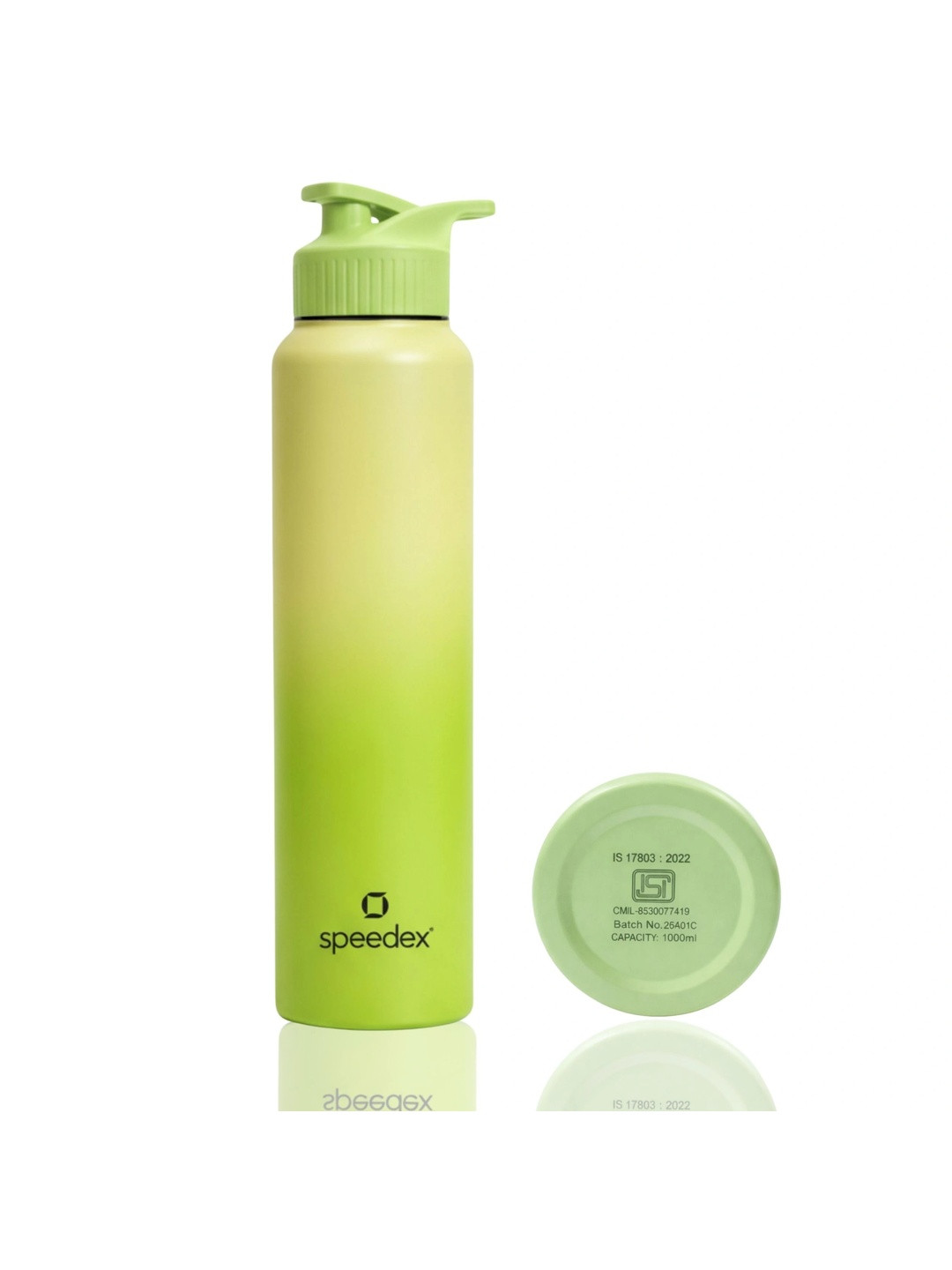 Speedex Green & Black Single Stainless Steel Solid Water Bottle