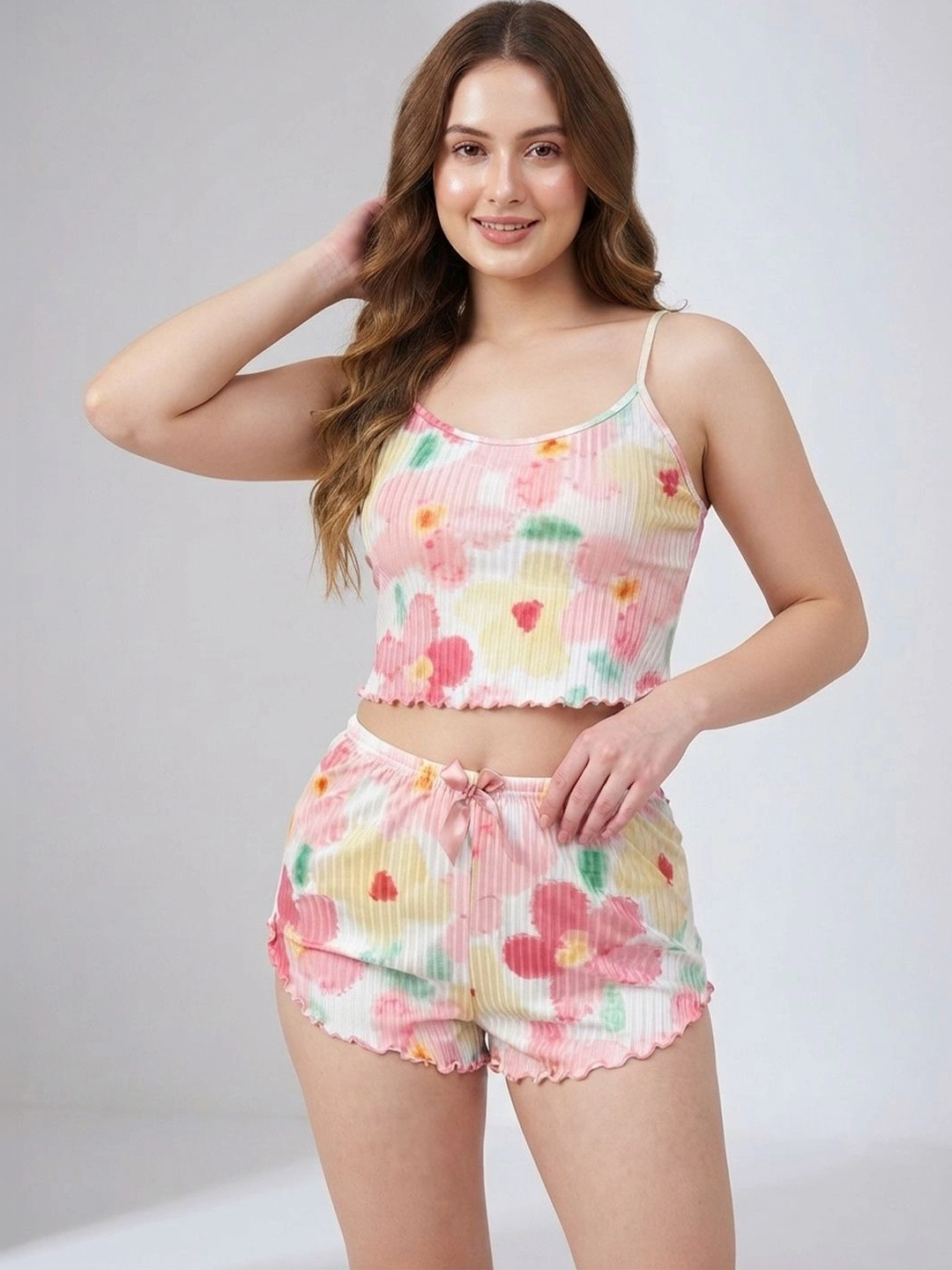 Nicsy Women Printed Night suit