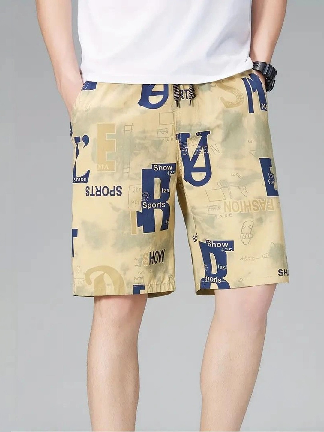 Moda Rapido Men Typography Printed Shorts