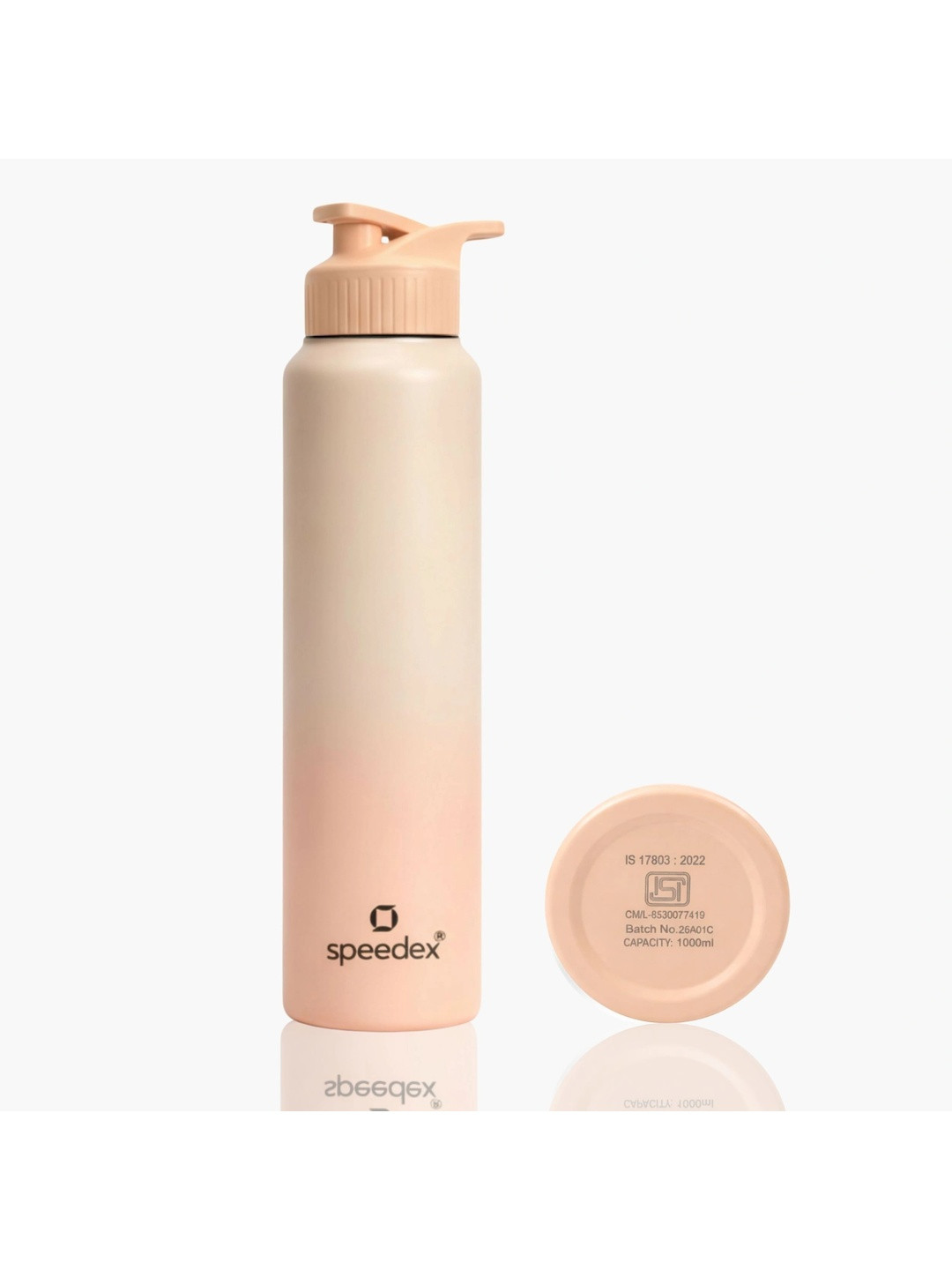 Speedex Peach-Coloured Single Stainless Steel Solid Water Bottle