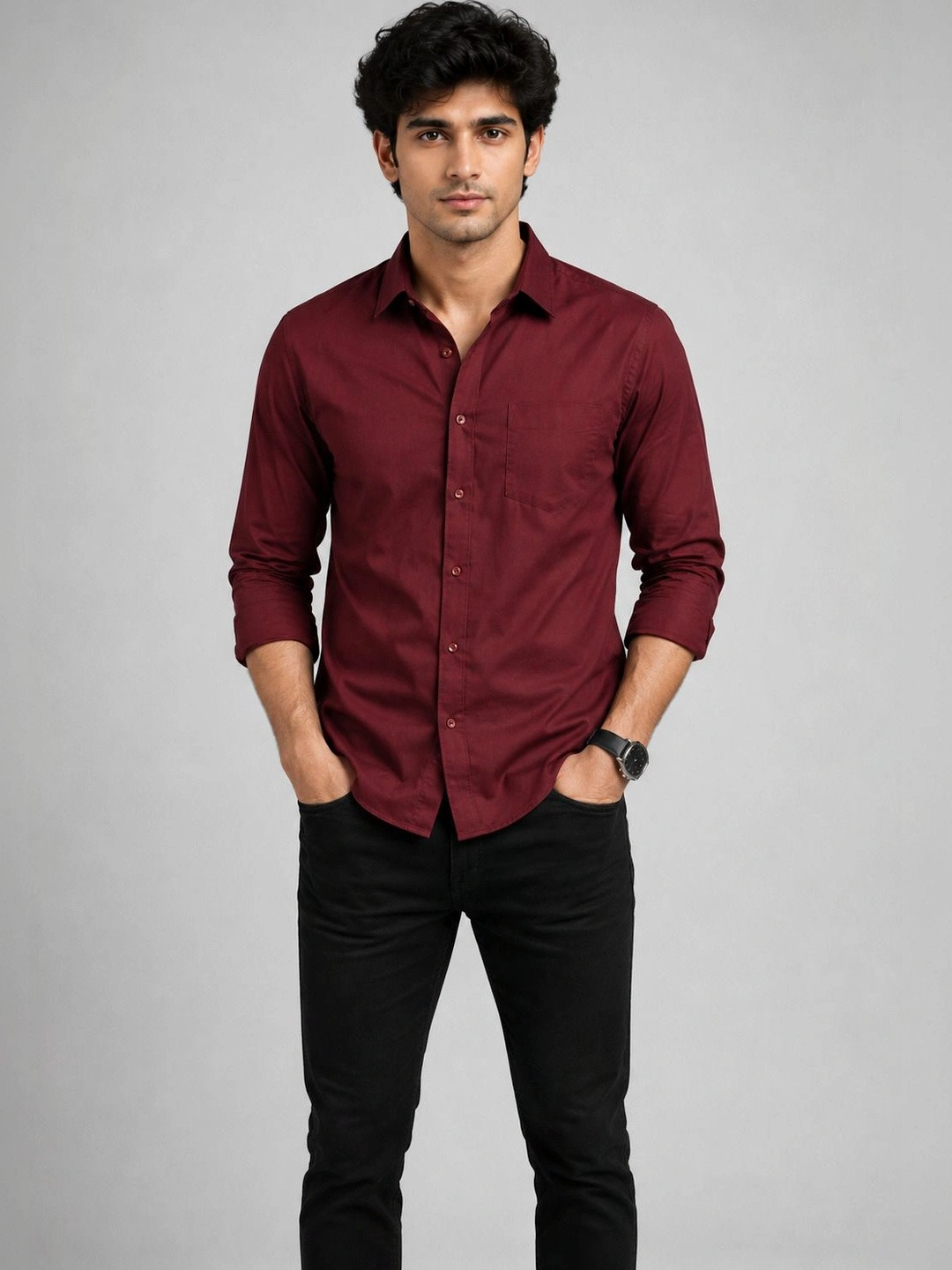 HENSHIKA Men Casual Shirt