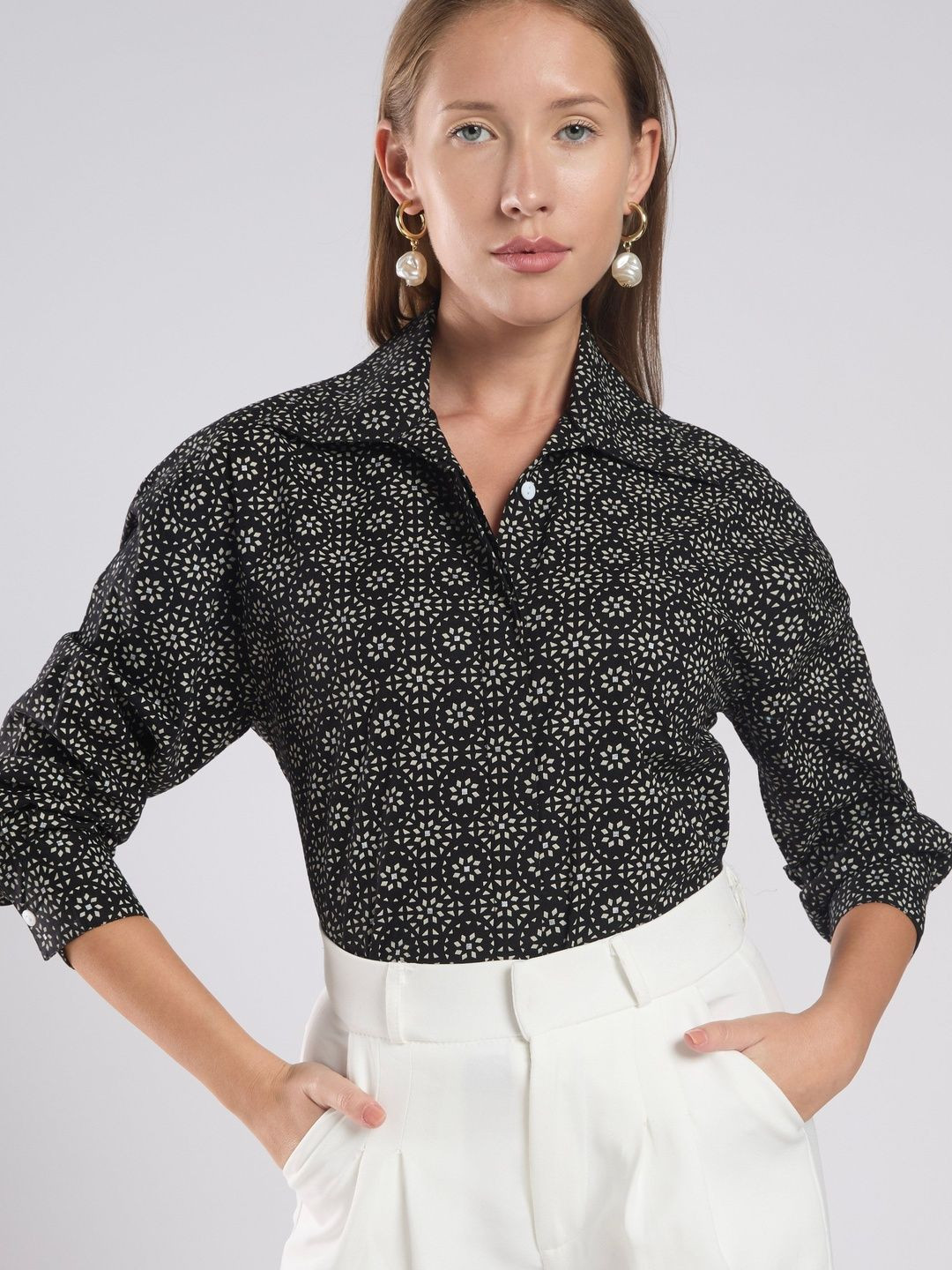 HERE&NOW Women Printed Casual Shirt