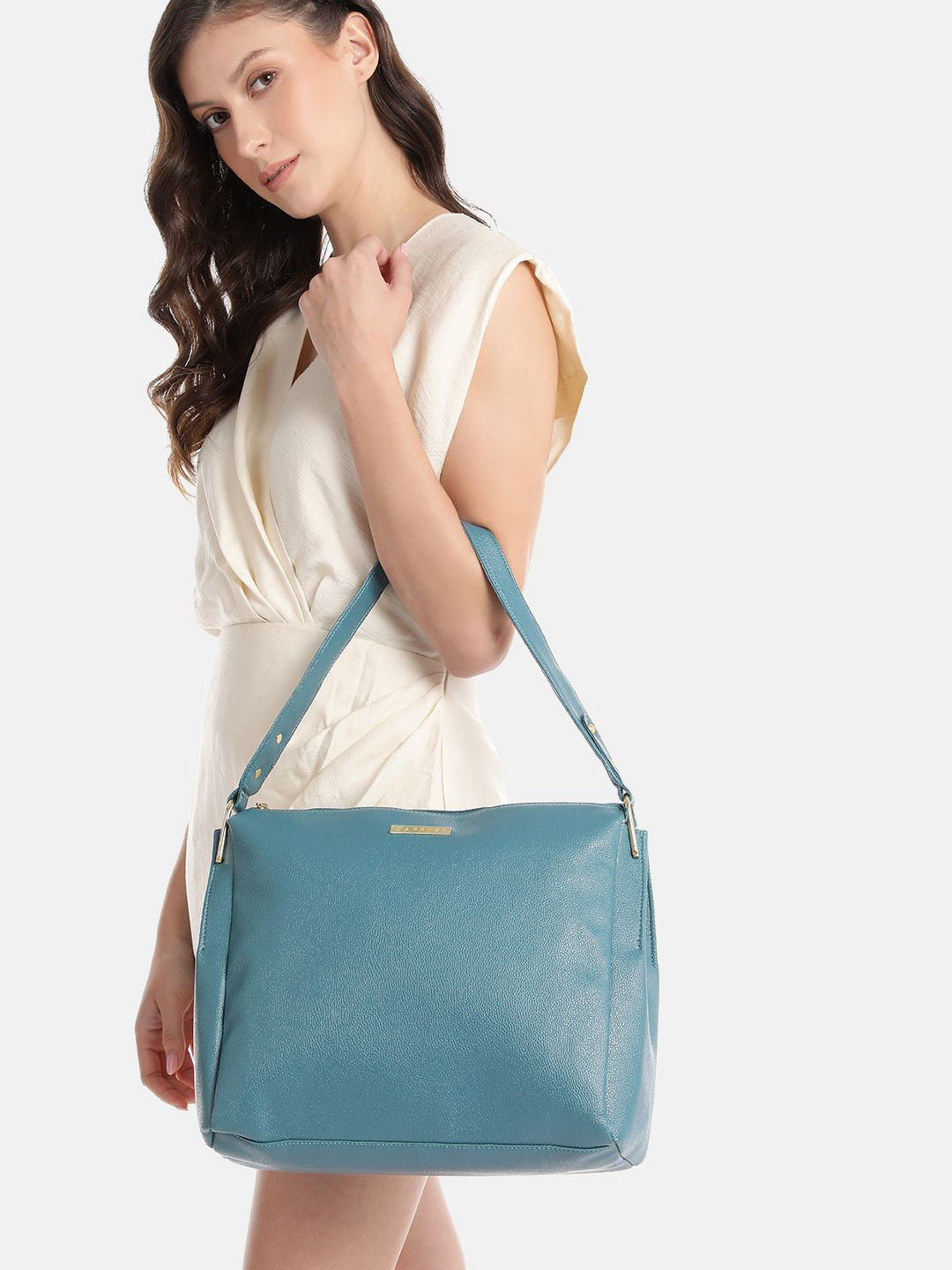 Caprese Fernanda Women Green Large Hobo Bag