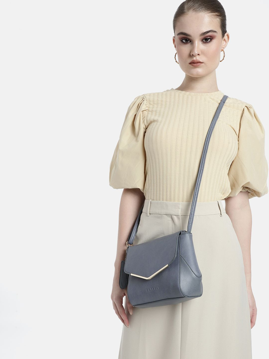 Caprese Yondella Women Blue Medium Sling Bag