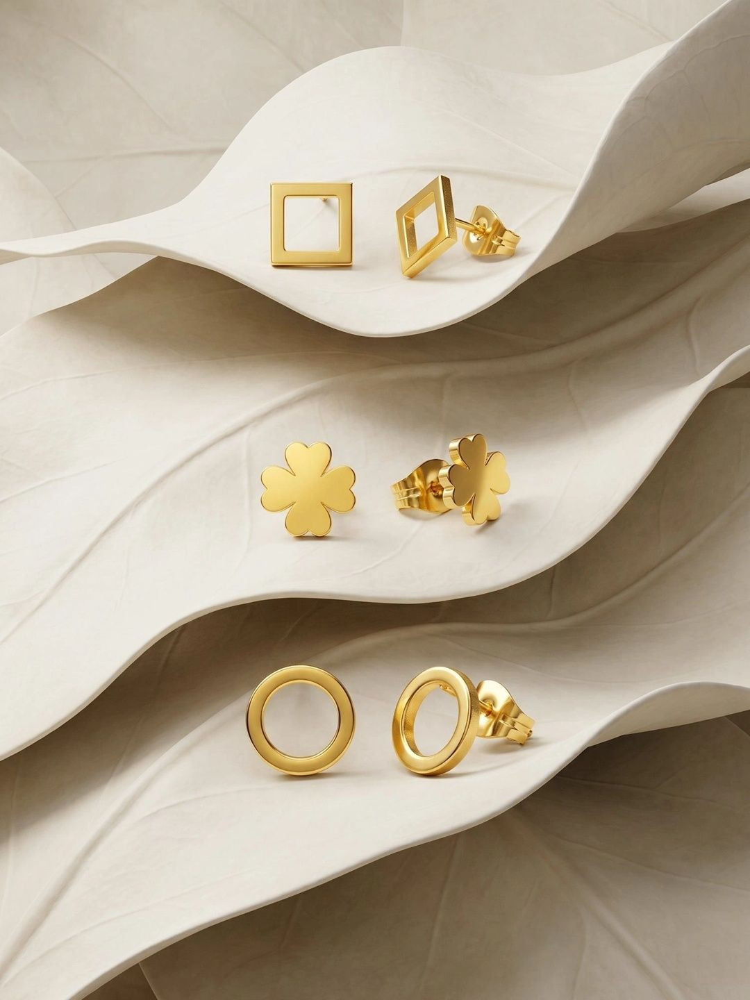 IXIA by Giva Geometric Studs Earrings