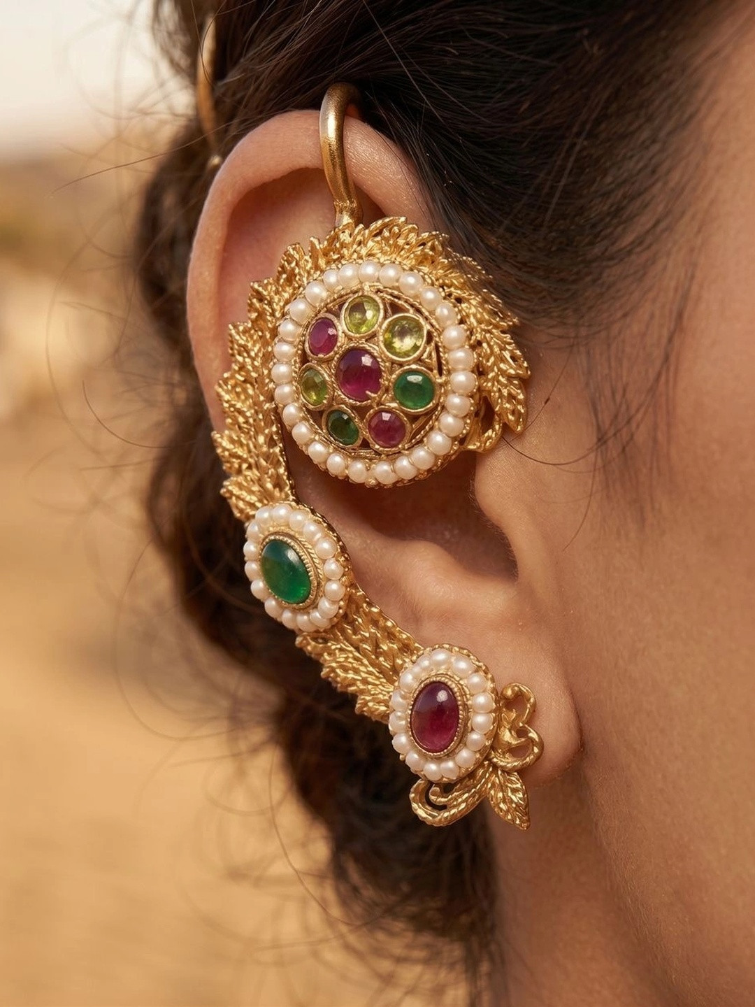 Anouk Contemporary Ear Cuff Earrings