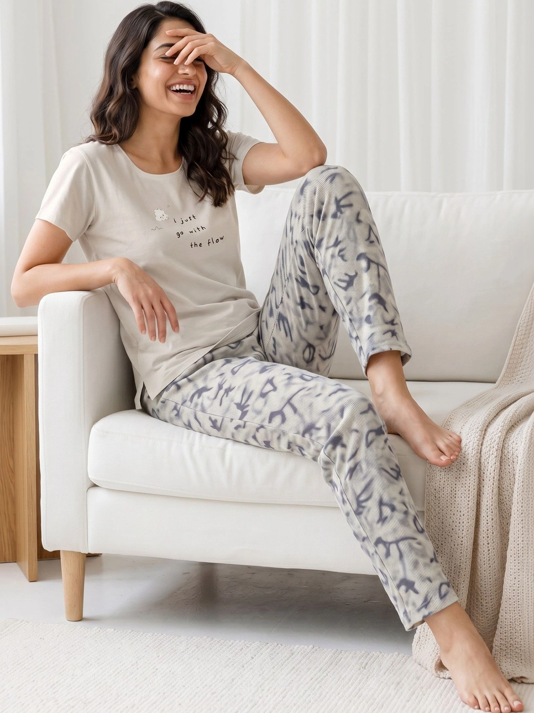 PRINCESS NIGHTWEAR Women Printed Night suit