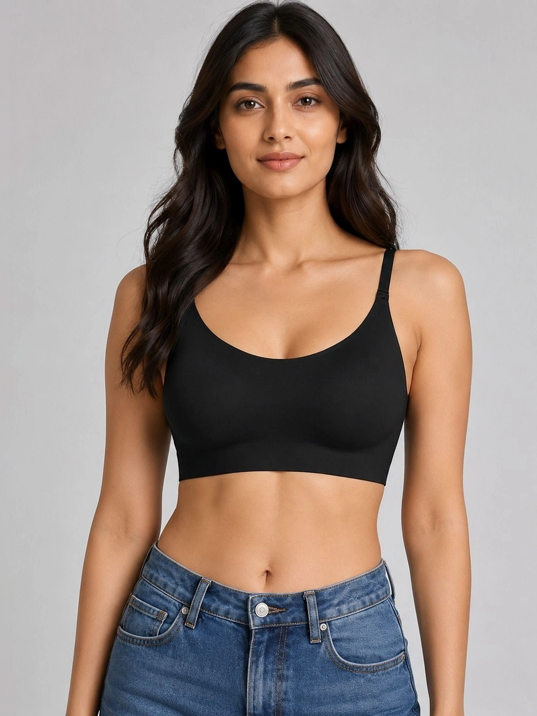 SHOP THE EDIT Low Back Multiway Padded Seamless Bra