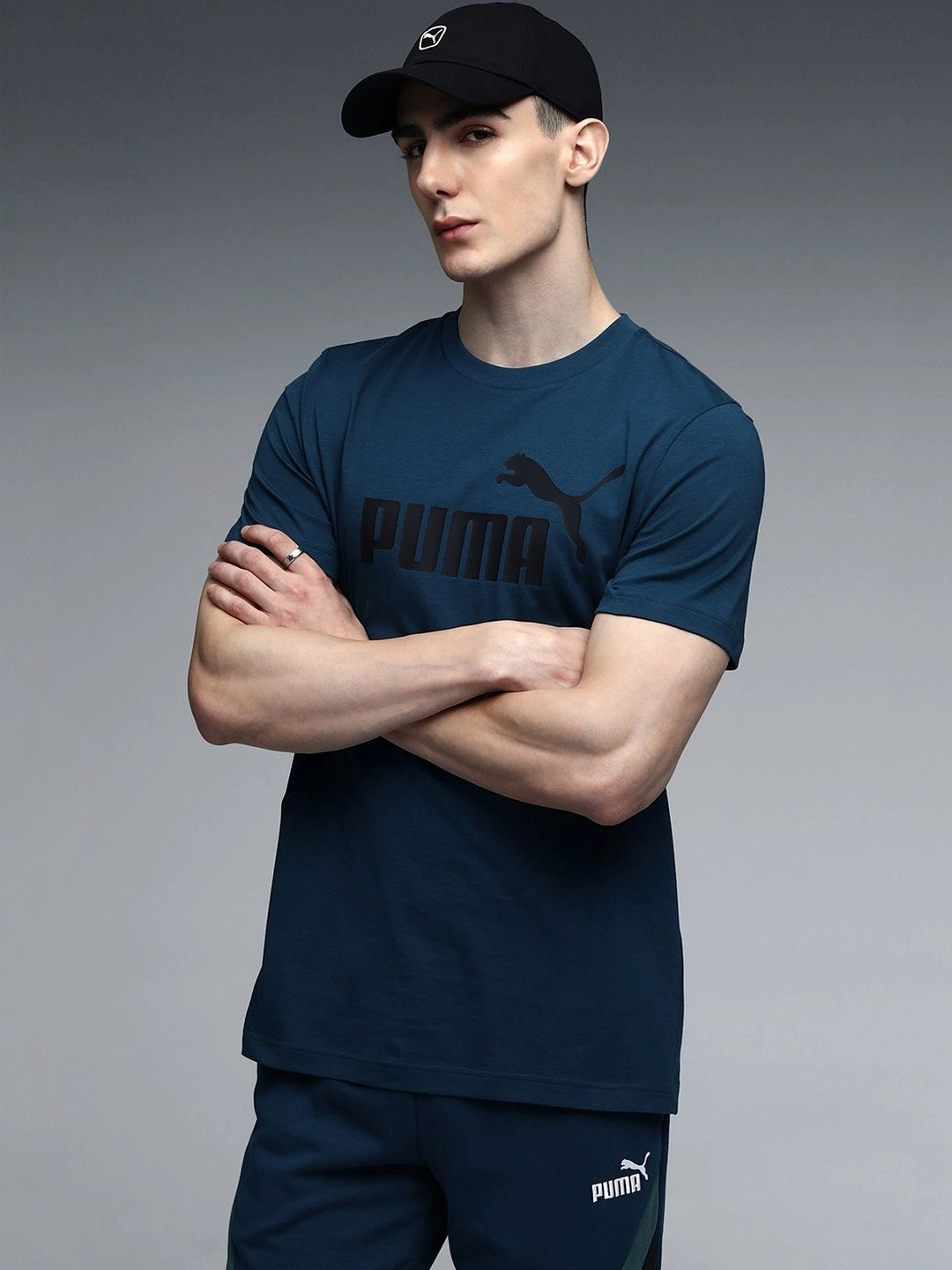 Puma Men Brand Logo Printed T-shirt - Image 1