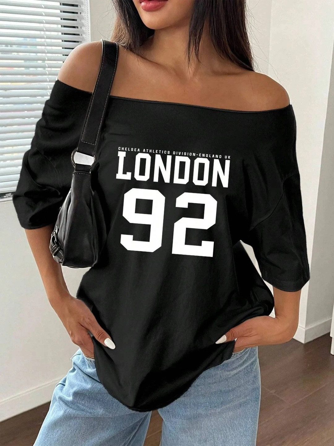 Calm Down Women Typography Printed Drop-Shoulder Sleeves T-shirt