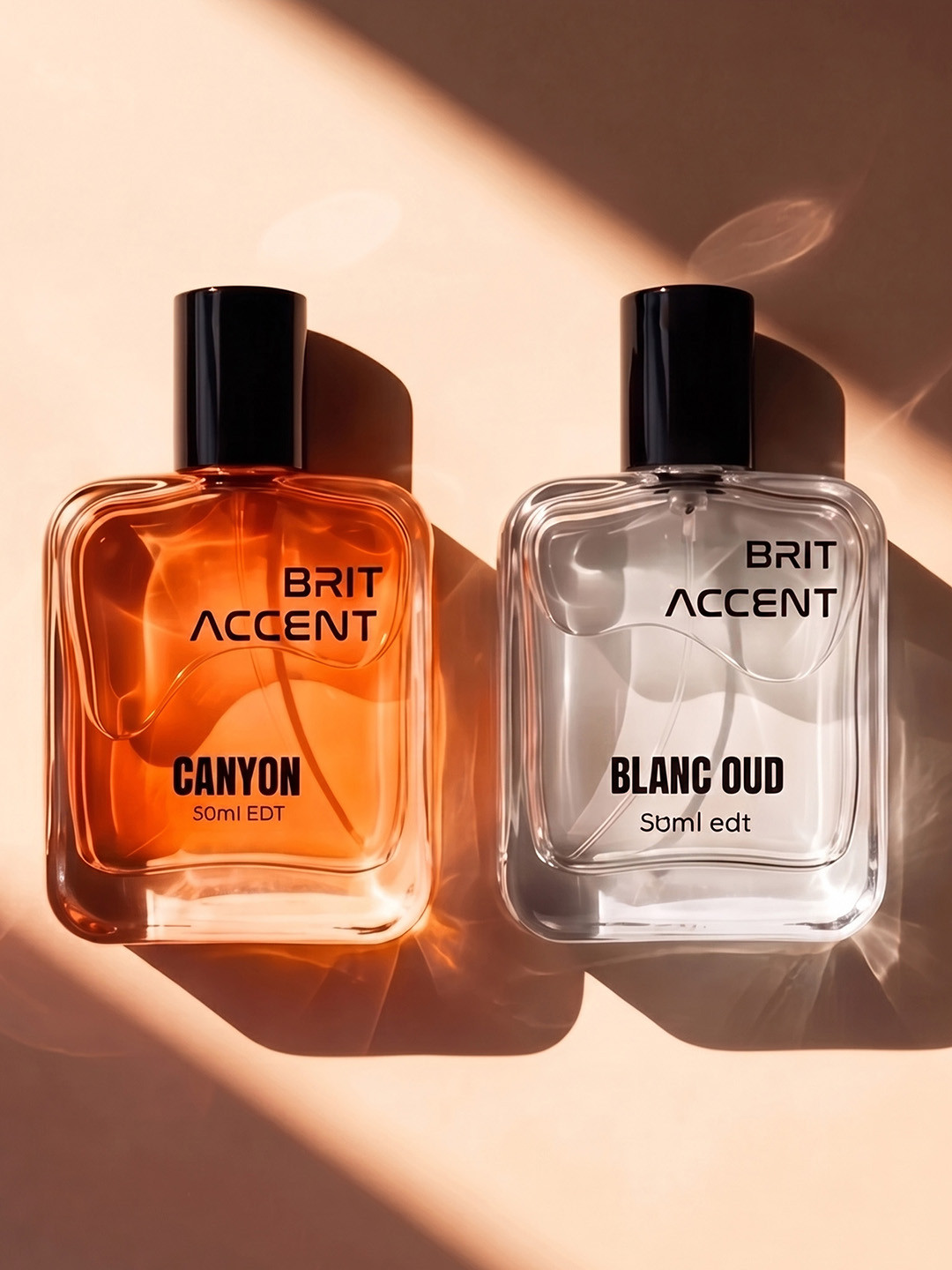 BRIT ACCENT Set Of 2 Blanc Oud & Canyon Long Lasting Eau de Toilette - 50 ml Each