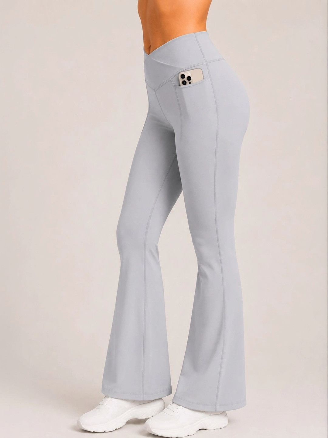 TEEFLIPS Women High-Rise Flared Tights