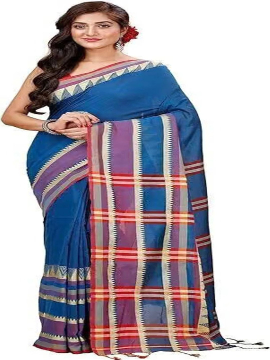 Zayraa Pure Cotton Khadi Saree