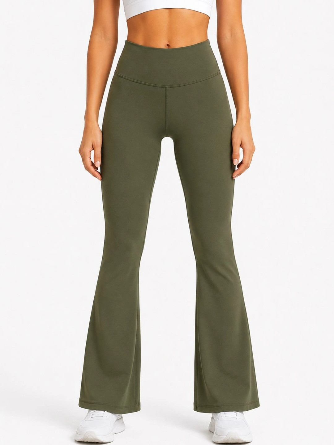 TEEFLIPS Women High-Rise Flared Tights