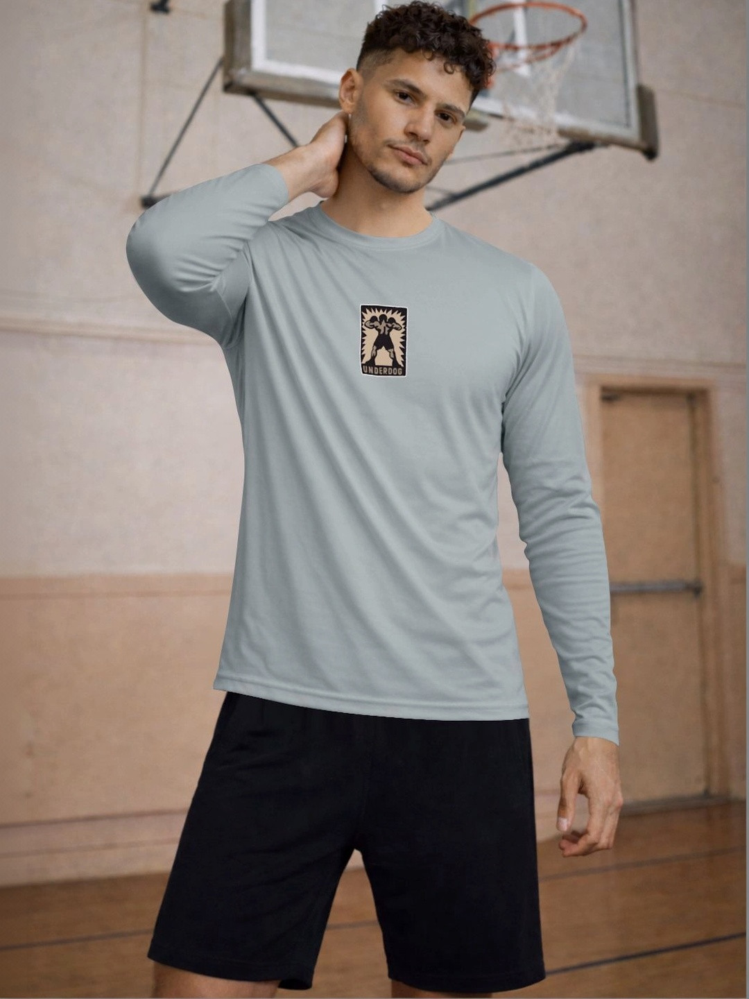 ENRIZZ X FITNESS EXCHANGE Men Printed Dri-FIT T-shirt