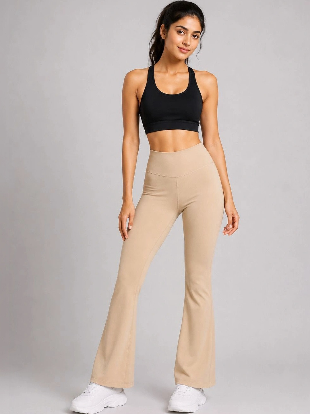 TEEFLIPS Women High-Rise Flared Tights