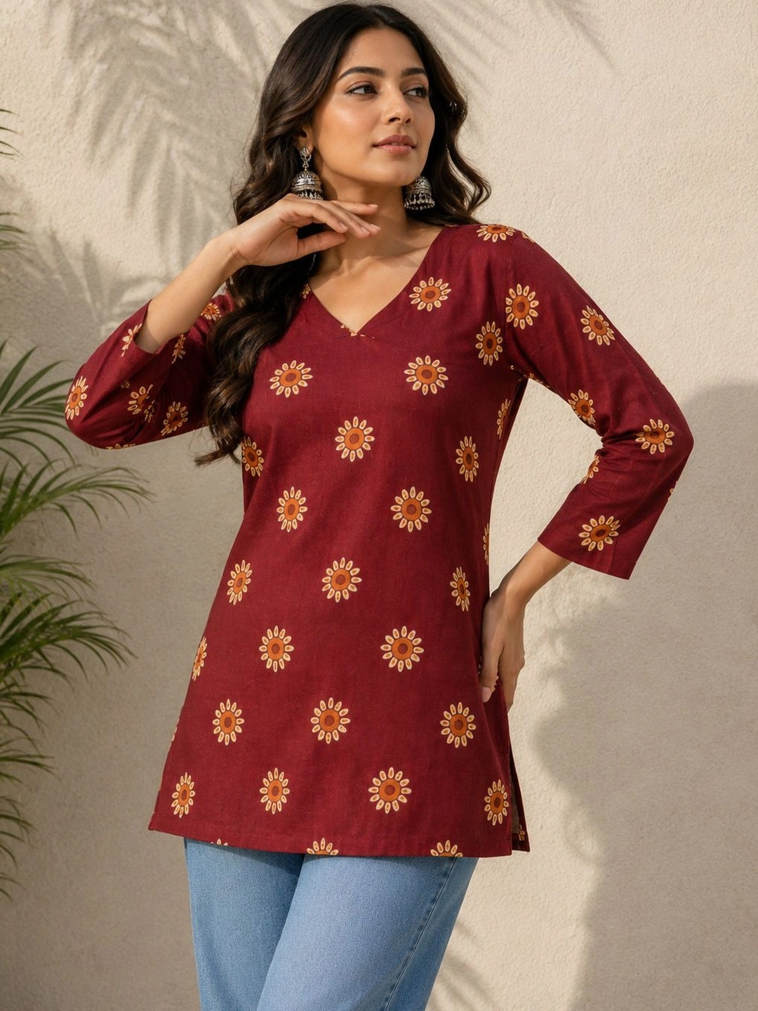 SAMRAGNI Women Floral Printed Kurta